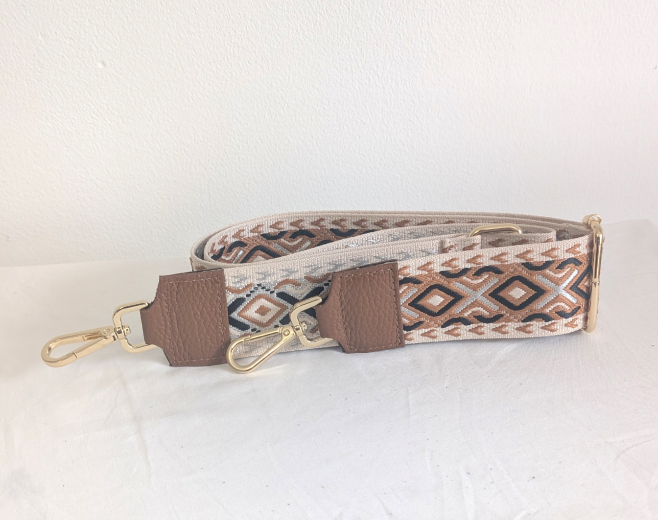 Jacq Strap – Mönstrad Axelrem för Väska (Made in Italy)