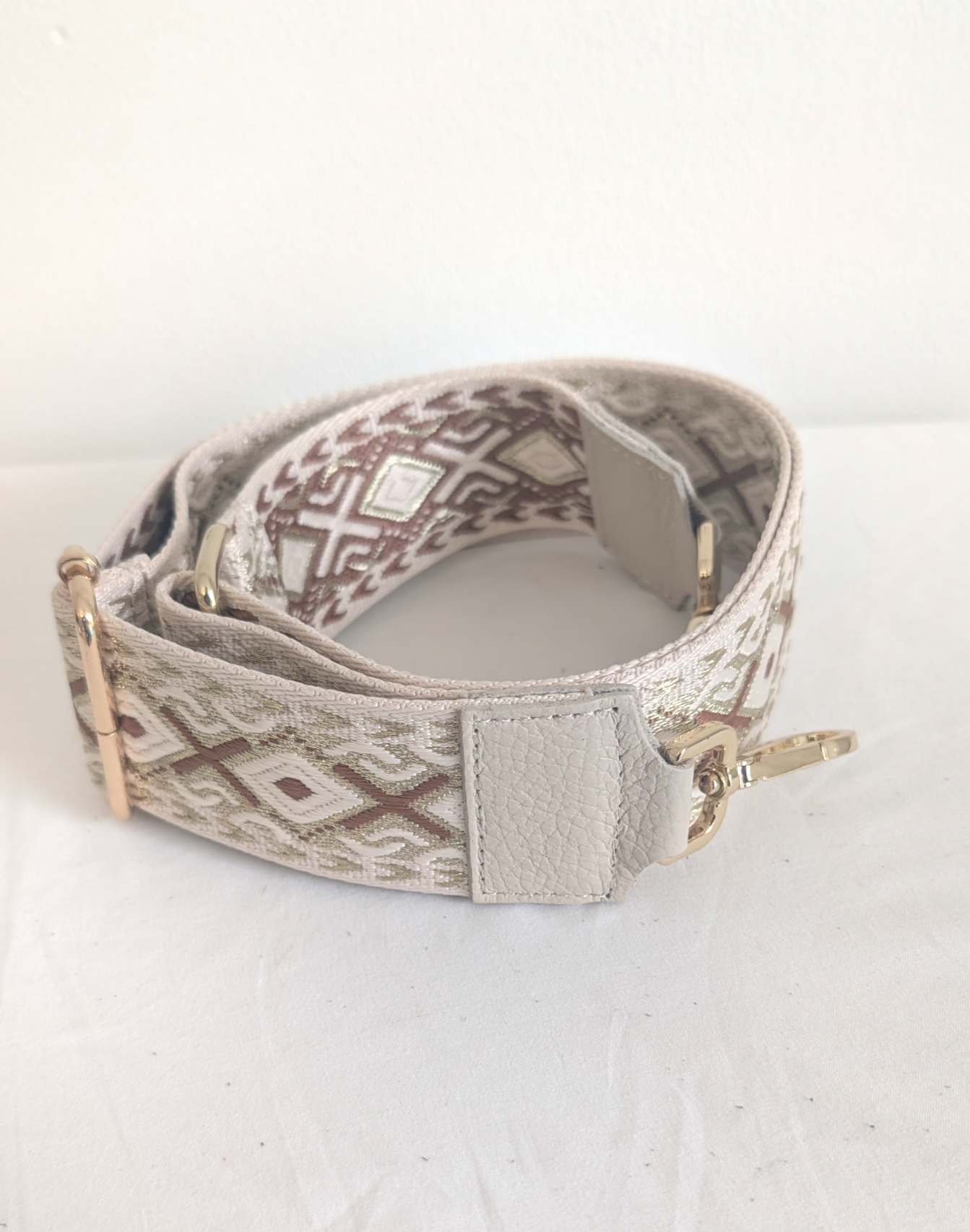 Jacq Strap – Mönstrad Axelrem för Väska (Made in Italy)
