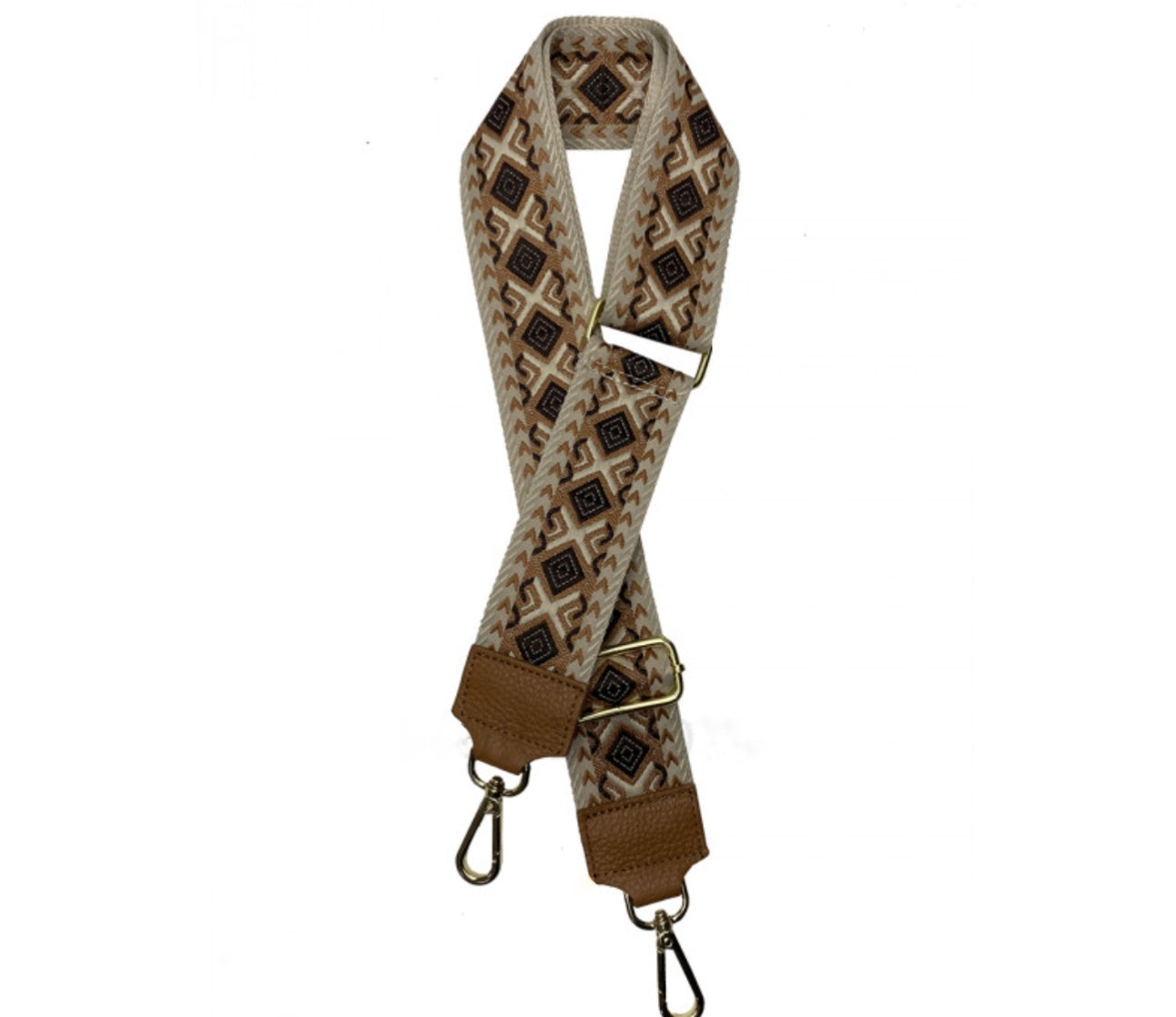 Jacq Strap – Mönstrad Axelrem för Väska (Made in Italy)